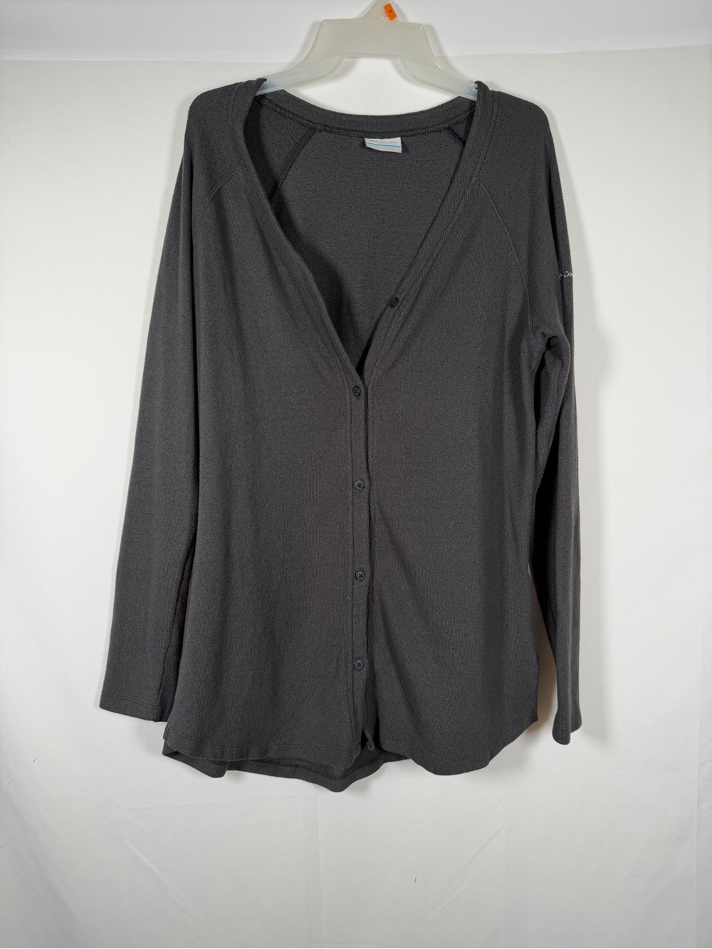 Columbia Women's Charcoal Gray Button Cardigan - Outdoors, Granola, Hiking